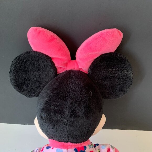 DISNEY MINNIE MOUSE PLUSH IN HER COLORFUL PJS VERY CUTE 20" - Picture 10 of 11